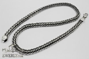 Chain "Lightning" of silver, фото