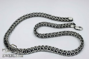 Big chain "Ramses" of sterling silver for men, фото